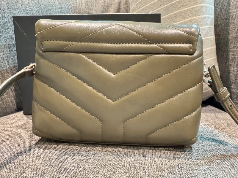 Saint Laurent YSL Loulou Small 小牛皮 肩背包 深卡其綠2018|附原盒-2
