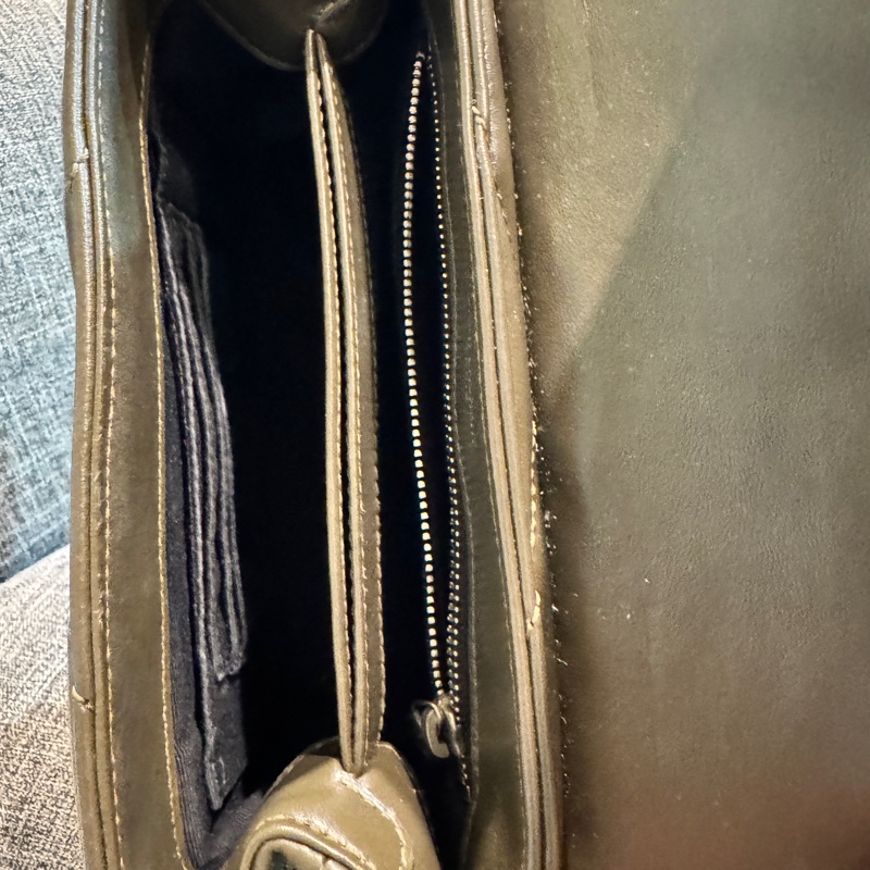 Saint Laurent YSL Loulou Small 小牛皮 肩背包 深卡其綠2018|附原盒-3