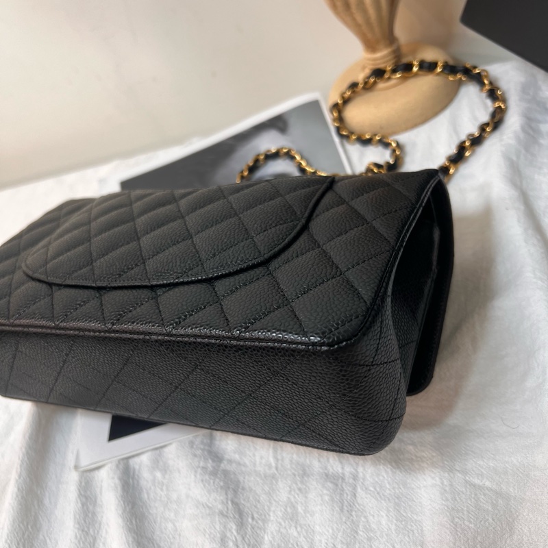 ෆ Chanel cf25 黑金荔枝 芯片款🈶購證✨-8