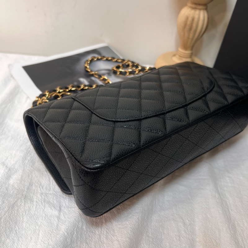 ෆ Chanel cf25黑金荔枝 保卡🈶購證-7