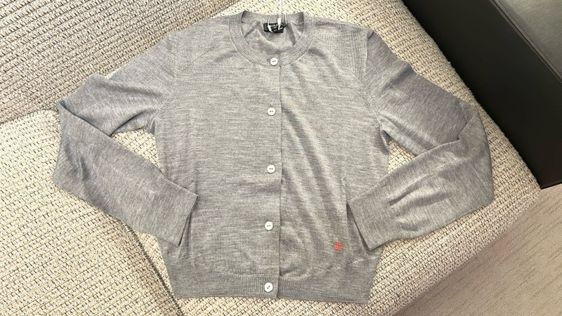 Chanel香奈兒26P爆款灰色開衫-0