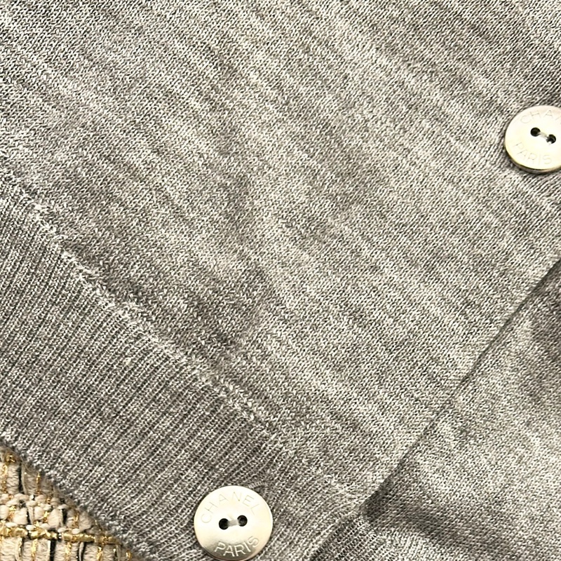Chanel香奈兒26P爆款灰色開衫-4