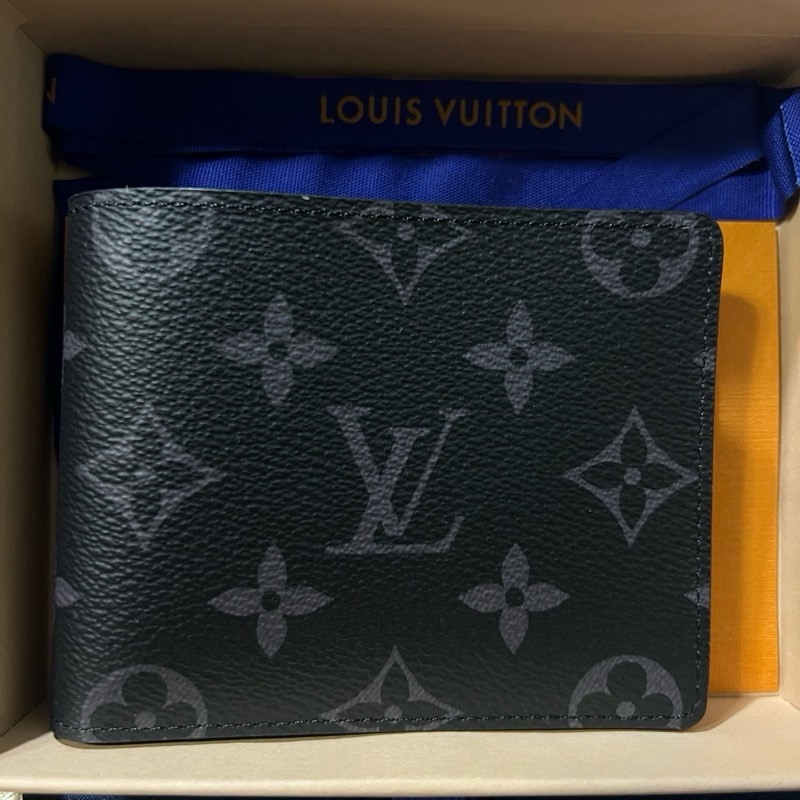 LV 黑色 短夾-9