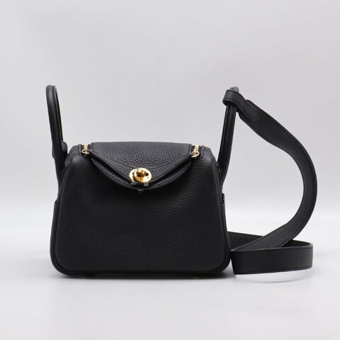 HERMES Mini lindy ll - 黑金 K