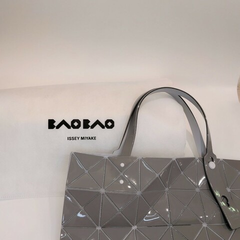 「少用閒置品」Isset miyake三宅一生BaoBao六格灰色手提包 二手高標97新