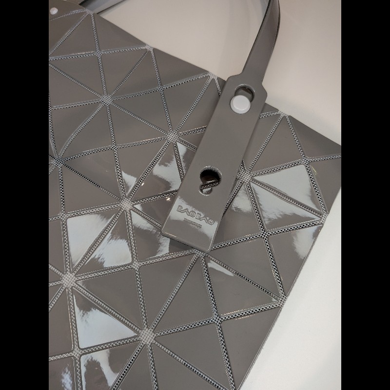 「少用閒置品」Isset miyake三宅一生BaoBao六格灰色手提包 二手高標97新-16