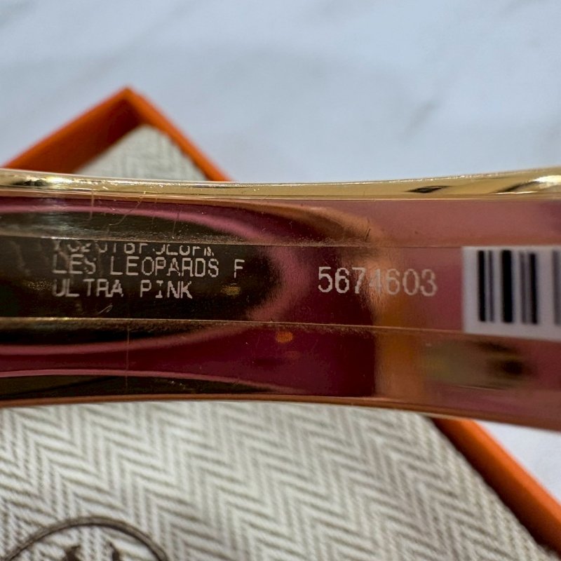 愛馬仕手環 粉花豹圖騰-5