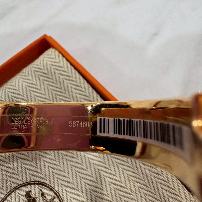 愛馬仕手環 粉花豹圖騰-6