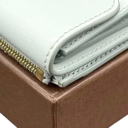 🌷Celine 凱旋門經典兩用短夾baby藍|經典花紋✦fufu style 精品✦ 氣質款|-13