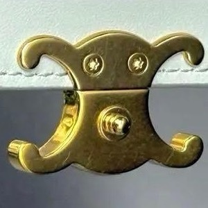 🌷Celine 凱旋門經典兩用短夾baby藍|經典花紋✦fufu style 精品✦ 氣質款|-17