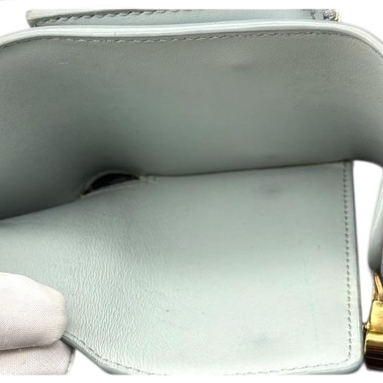 🌷Celine 凱旋門經典兩用短夾baby藍|經典花紋✦fufu style 精品✦ 氣質款|-21