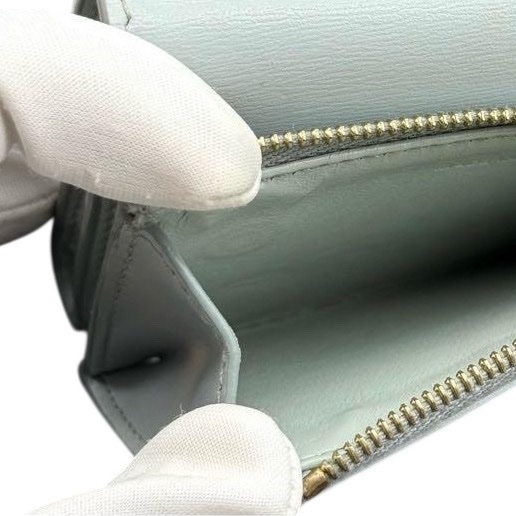 🌷Celine 凱旋門經典兩用短夾baby藍|經典花紋✦fufu style 精品✦ 氣質款|-22