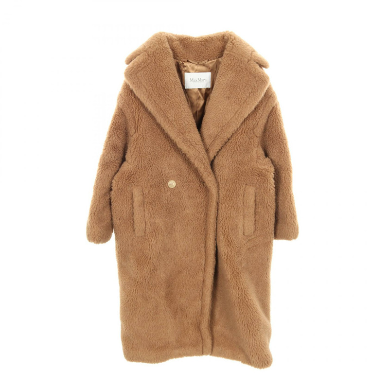 MAX MARA TEDDY 泰迪熊 其他外套 羊毛 棕色 二手 女款-0