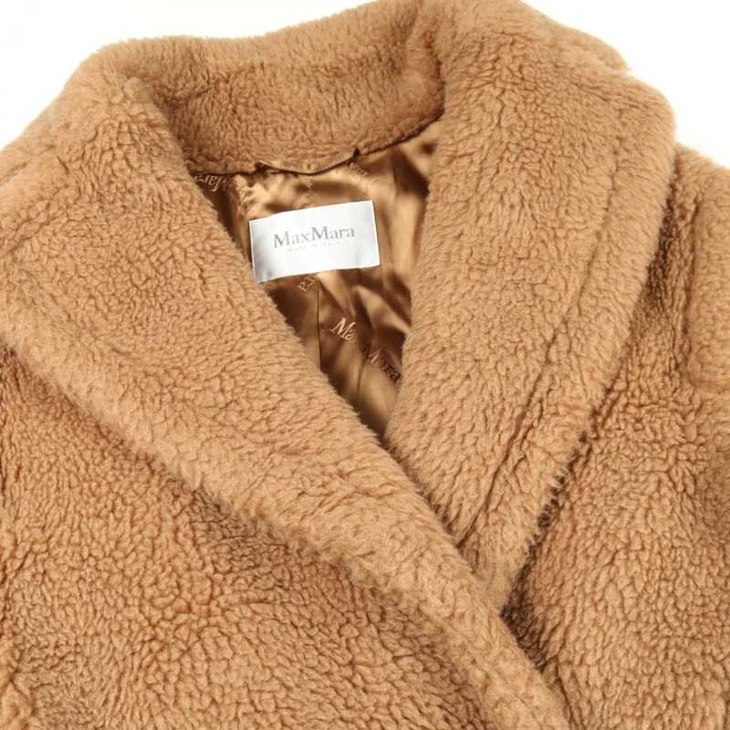 MAX MARA TEDDY 泰迪熊 其他外套 羊毛 棕色 二手 女款-7