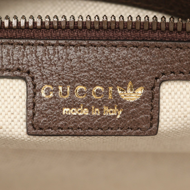 GUCCI x Adidas 中型兩用肩背旅行包 702400 帆布皮革二手-3