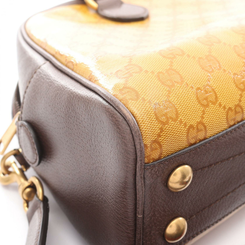 GUCCI x Adidas 中型兩用肩背旅行包 702400 帆布皮革二手-5