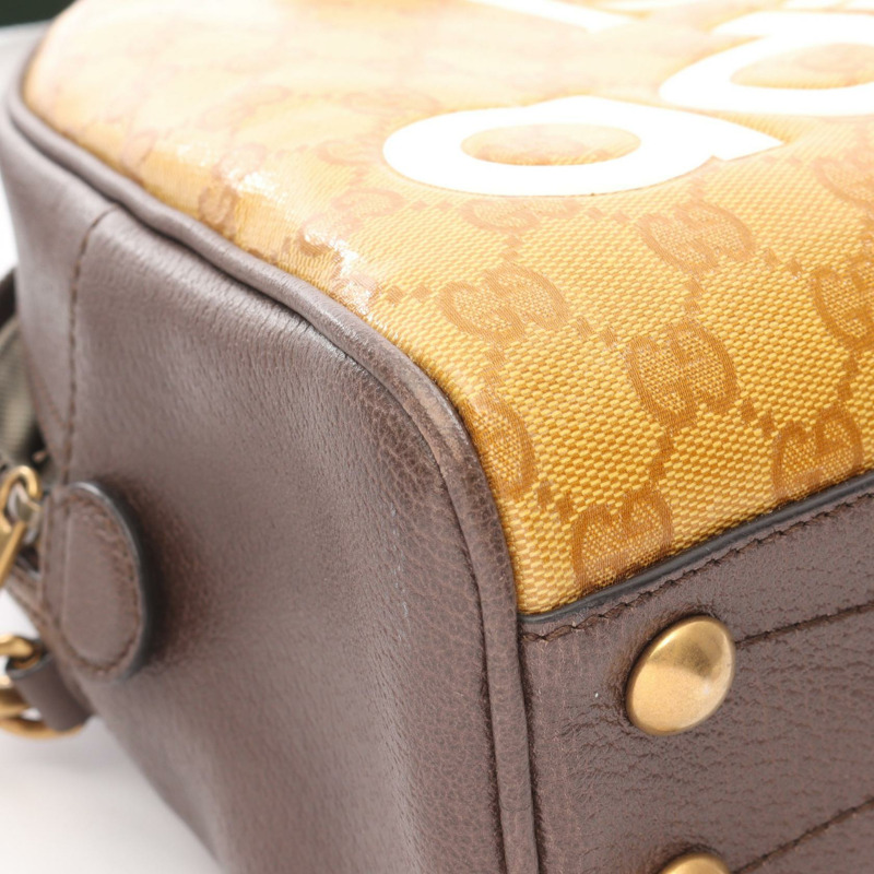 GUCCI x Adidas 中型兩用肩背旅行包 702400 帆布皮革二手-7