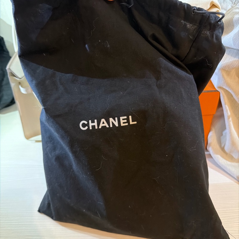 Chanel 珊瑚橘彩色鏈包送labubu-4