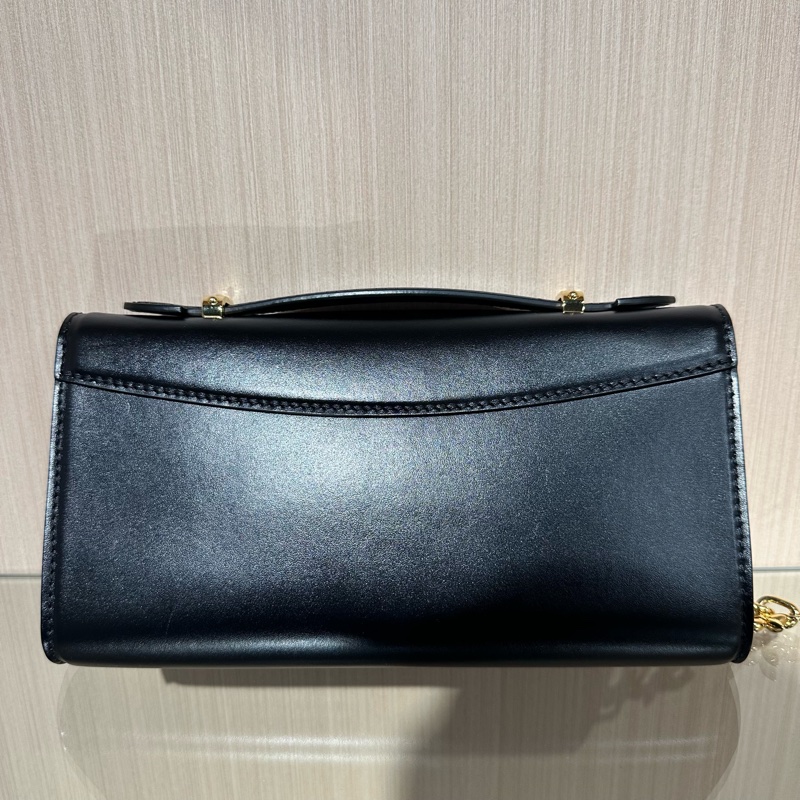 LV路易威登 Cruiser 金色磁扣小牛皮 單肩斜挎手提包 黑色-3