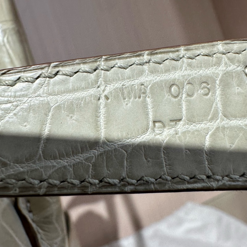 HERMES愛馬仕 Lindy 30 銀扣  冰川白鰐魚皮-6