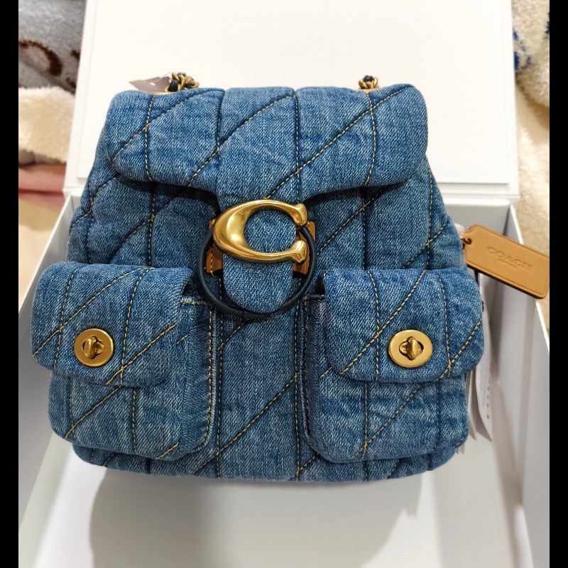 #Coach TABBY 絎縫設計後背包-0