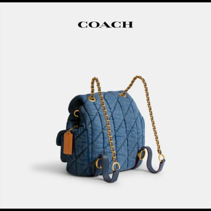 #Coach TABBY 絎縫設計後背包-4