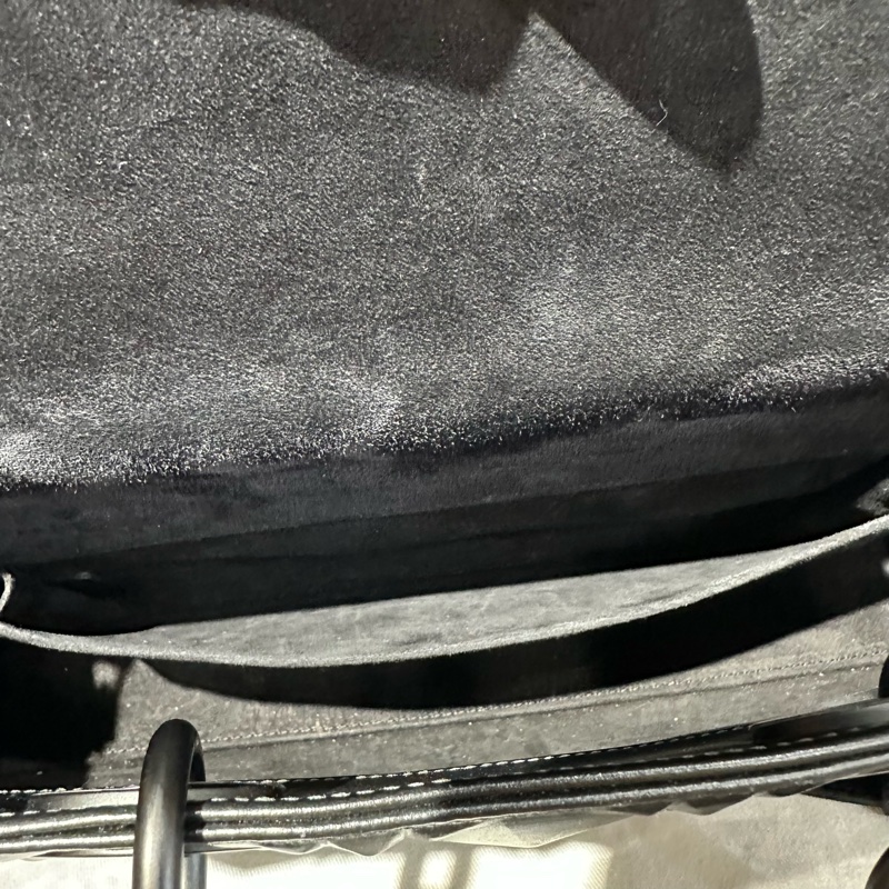 DIOR迪奥 Lady D-Joy 哑光金属钻石形藤格纹 牛皮戴妃包 黑色-6