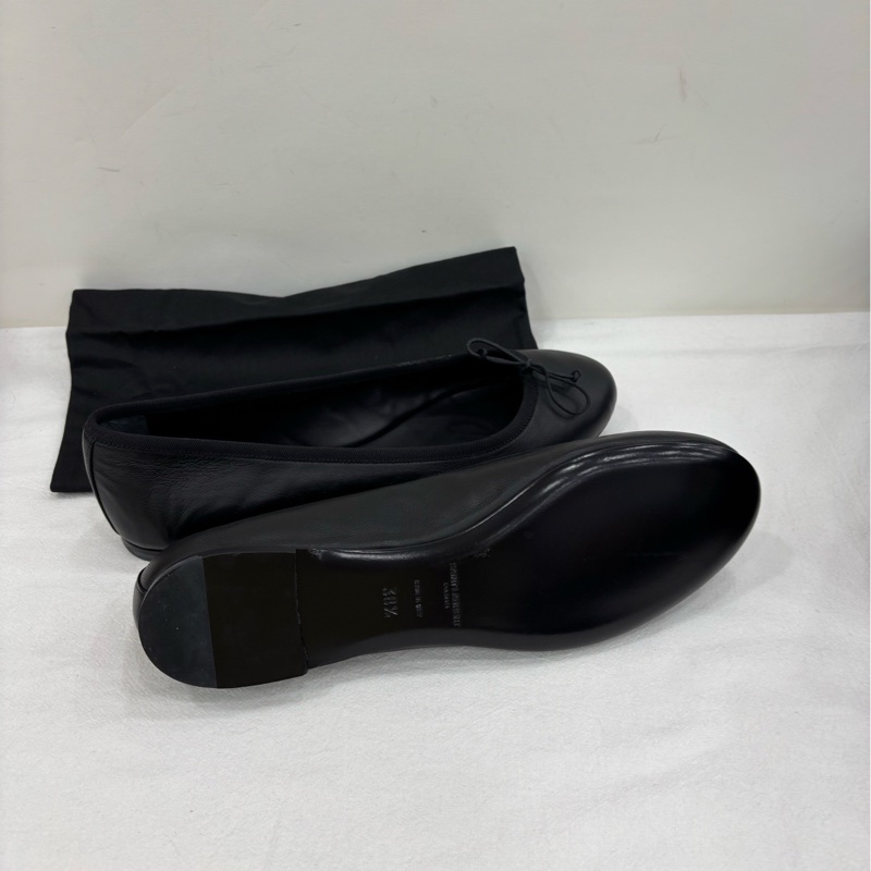 YSL /Saint Laurent 聖羅蘭芭蕾黑色平底鞋 皮質柔軟 未使用閒置品 38.5碼-1