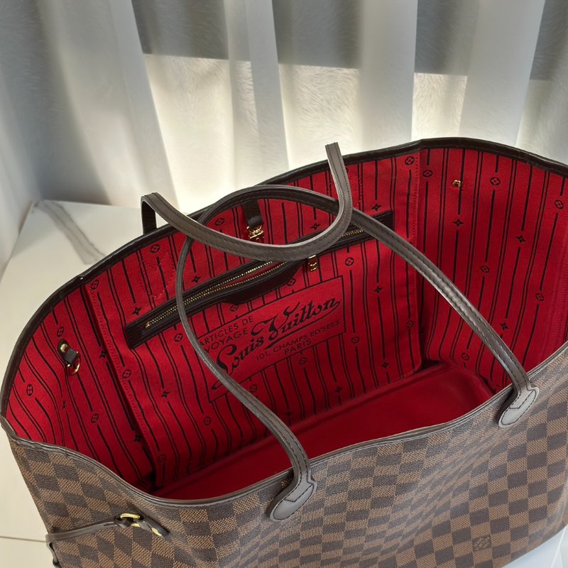 LOUIS VUITTON 經典Neverfull托特包 - GM棋盤格-7
