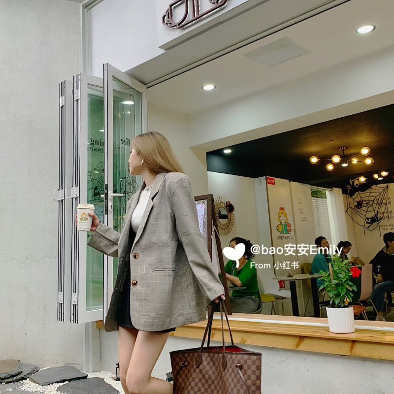 LOUIS VUITTON 經典Neverfull托特包 - GM棋盤格-1