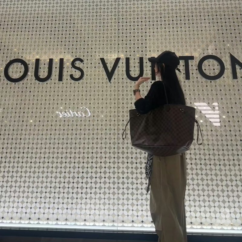 LOUIS VUITTON 經典Neverfull托特包 - GM棋盤格-13