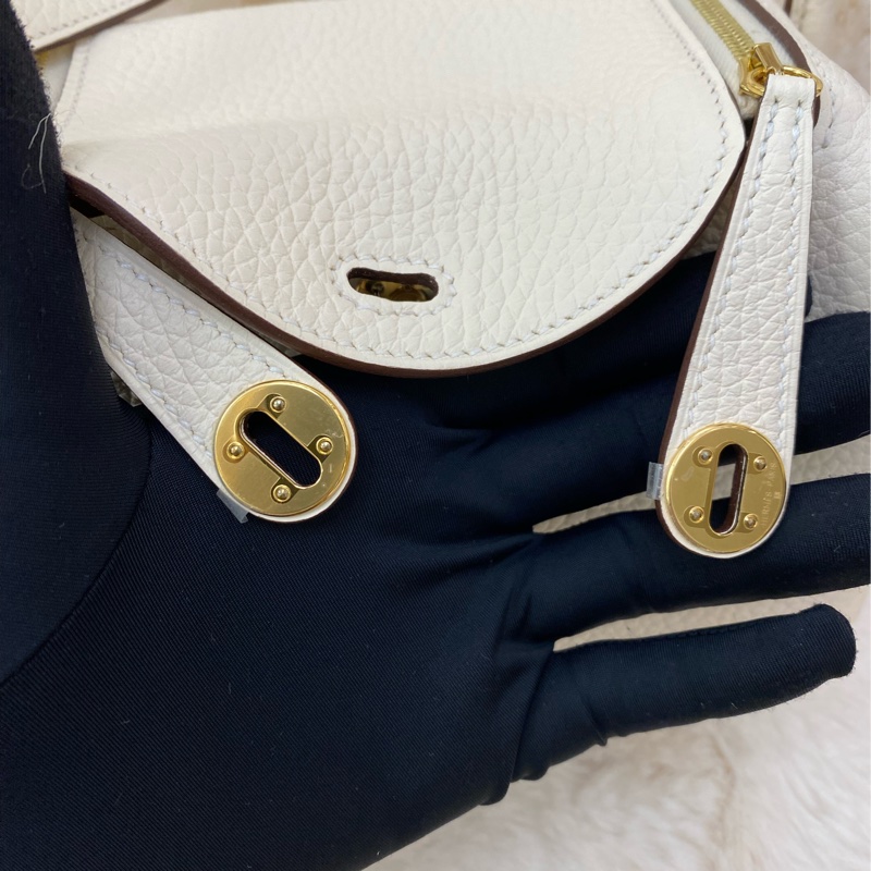 mini lindy nata奶油白 金扣-2