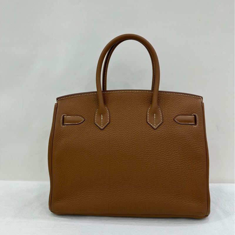HERMES 愛馬仕 Birkin 30 37金棕銀扣 Togo皮 框Q-2