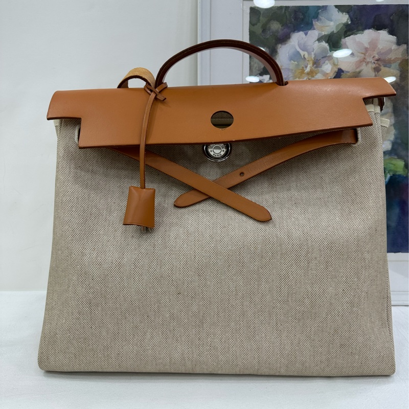 Hermes 愛馬仕 herbag39框B刻有鎖有鑰匙 替換袋在-1