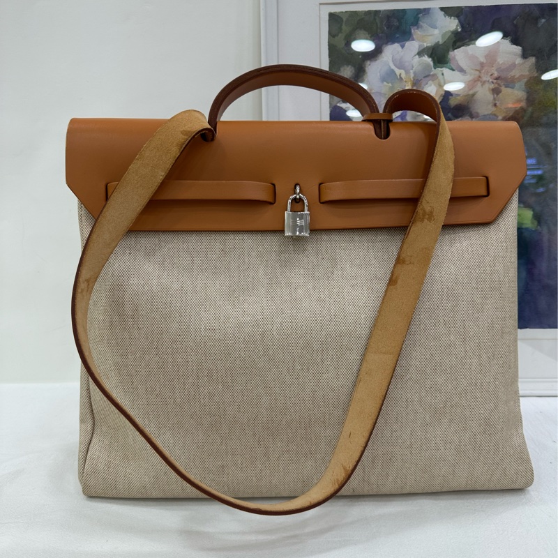 Hermes 愛馬仕 herbag39框B刻有鎖有鑰匙 替換袋在-2