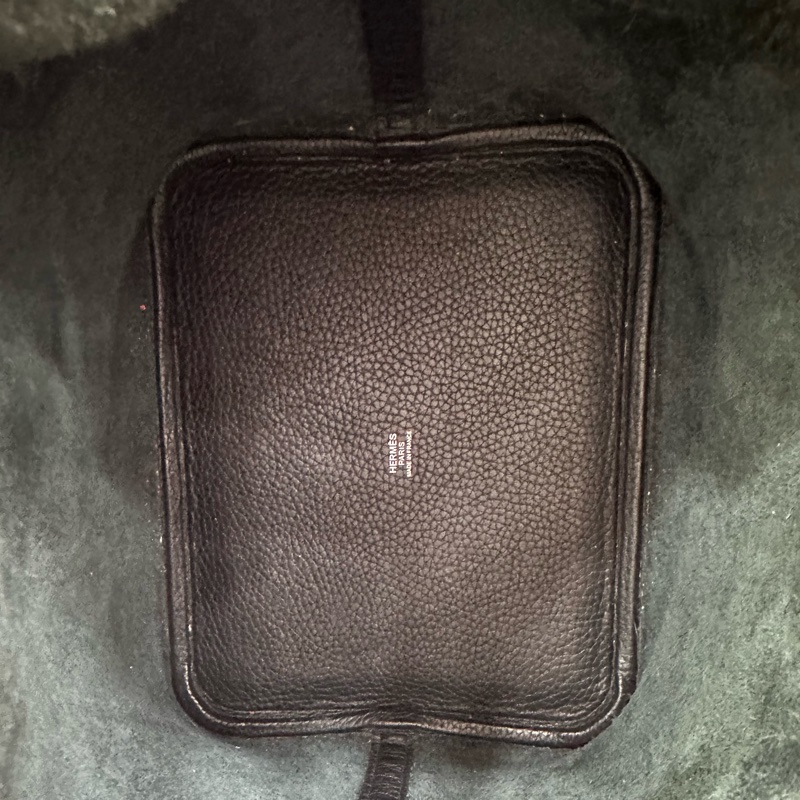 Hermes/愛馬仕 picotin菜籃22黑銀 A刻 TC皮-8