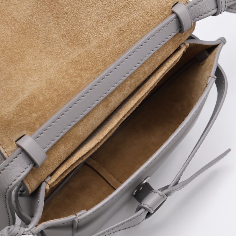 LOEWE Gate dual馬鞍包 - mini灰-3