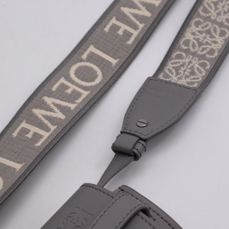 LOEWE Gate dual馬鞍包 - mini灰-5