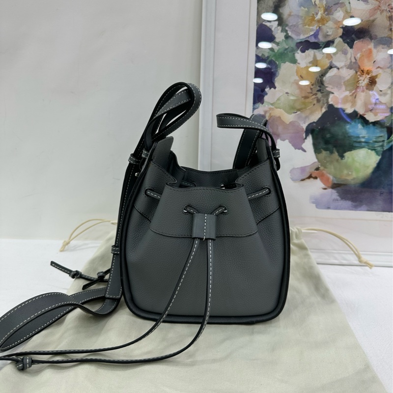 Loewe Hammock羅意威吊床包Mini灰藍色-0
