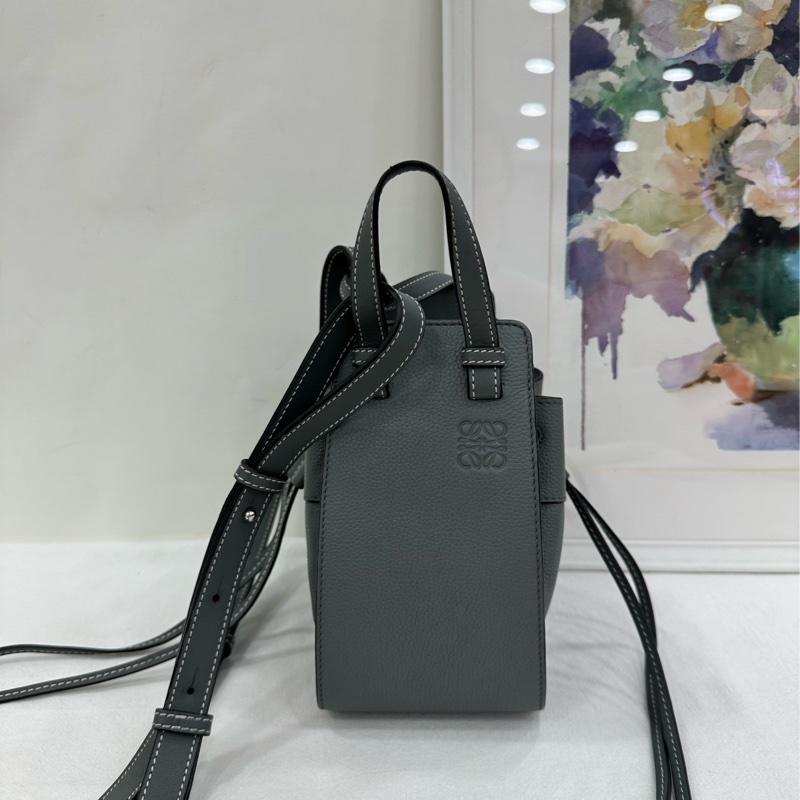Loewe Hammock羅意威吊床包Mini灰藍色-3