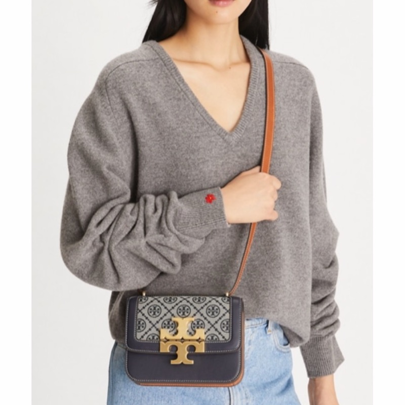 Tory Burch 女士 ELEANOR 小號單肩包均碼碼小號、19cm*7cm*13.5cm-5