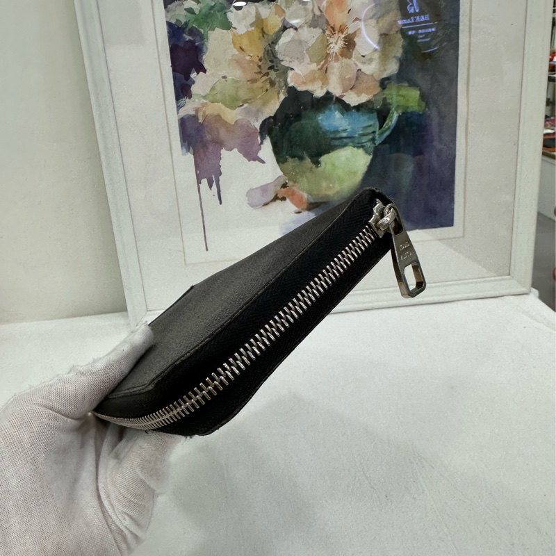 LV棋盤格長版皮夾 黑色Damier 經典款-2