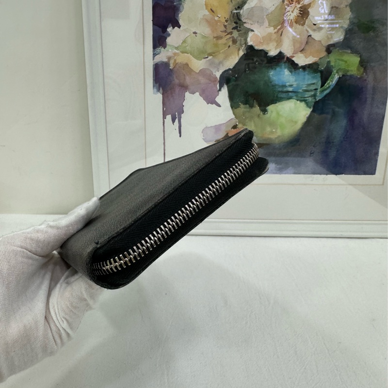 LV棋盤格長版皮夾 黑色Damier 經典款-6