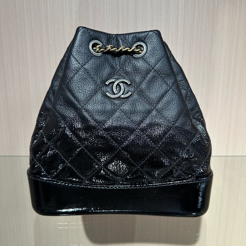 CHANEL香奈兒 鴛鴦鏈條 菱格牛皮 背包雙肩包 小號 漸變色