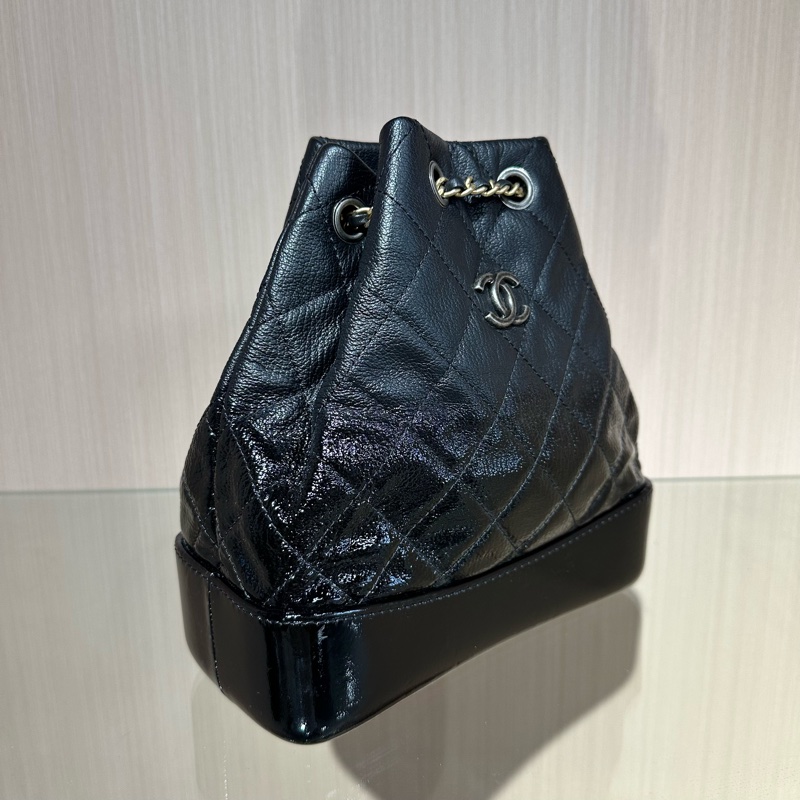 CHANEL香奈兒 鴛鴦鏈條 菱格牛皮 背包雙肩包 小號 漸變色-1