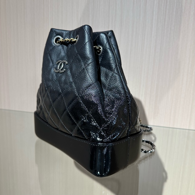 CHANEL香奈兒 鴛鴦鏈條 菱格牛皮 背包雙肩包 小號 漸變色-2