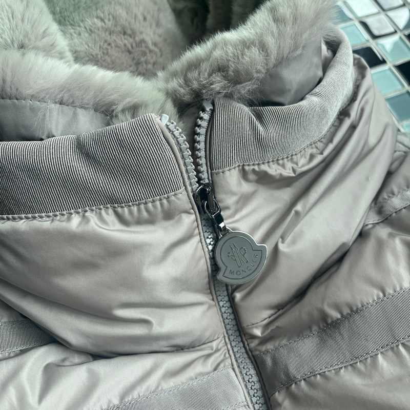 Moncler CHARMILLE 兔毛領羽絨外套-2