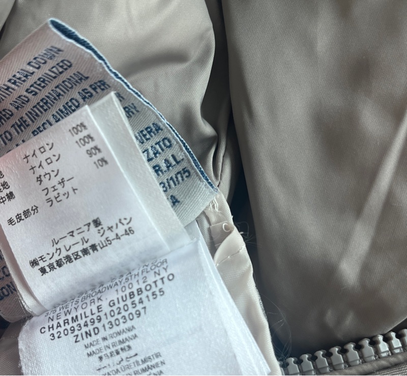 Moncler CHARMILLE 兔毛領羽絨外套-9