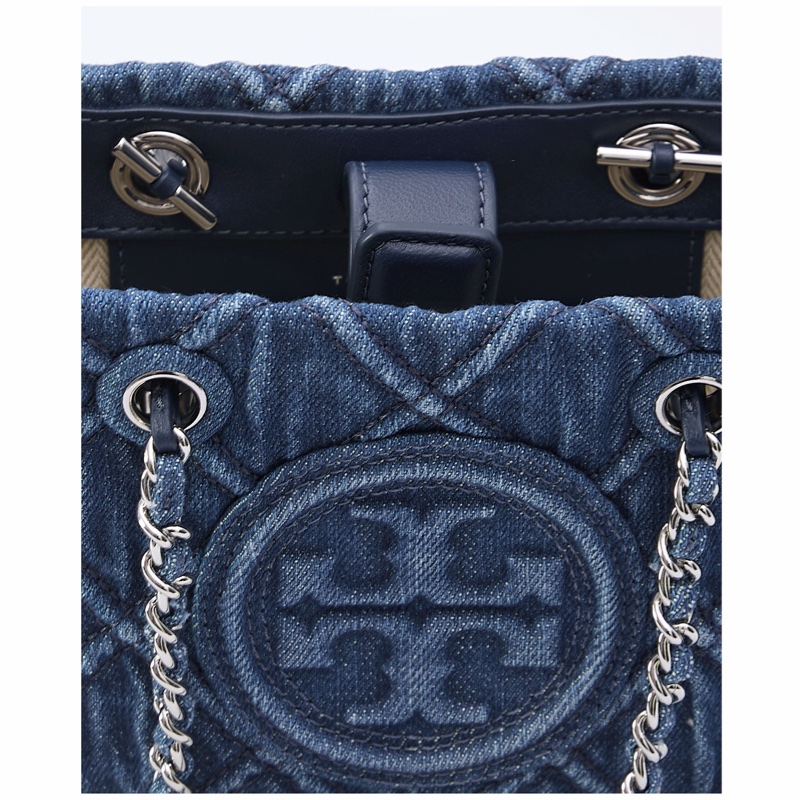 Tory Burch 女士 FLEMING 迷你牛仔單肩包均碼碼18.5cm*7cm*12.5cm-7