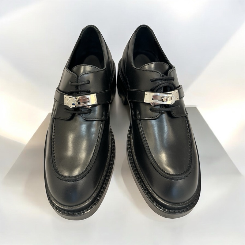 Hermès Derby First Oxford Shoes凱莉牛津鞋 EU38-0